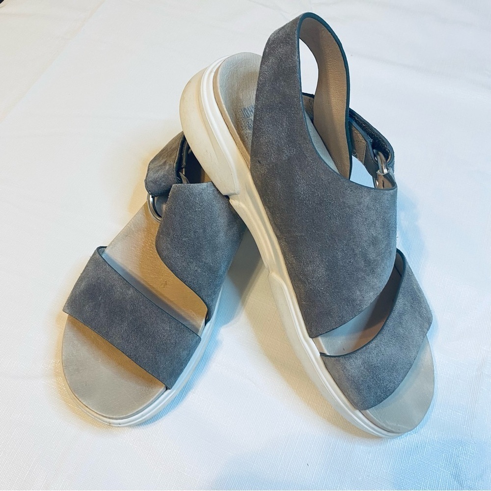 Johnston & Murphy Charcoal Suede Women's Sandals